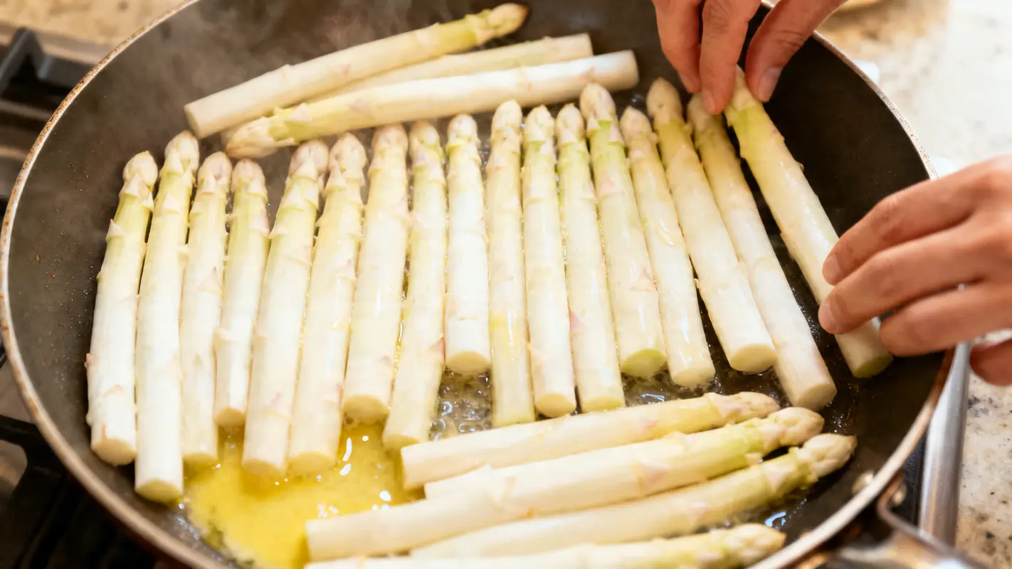 Asperges blanches : les 2 méthodes de cuisson des chefs pour qu’elles restent fondantes et savoureuses